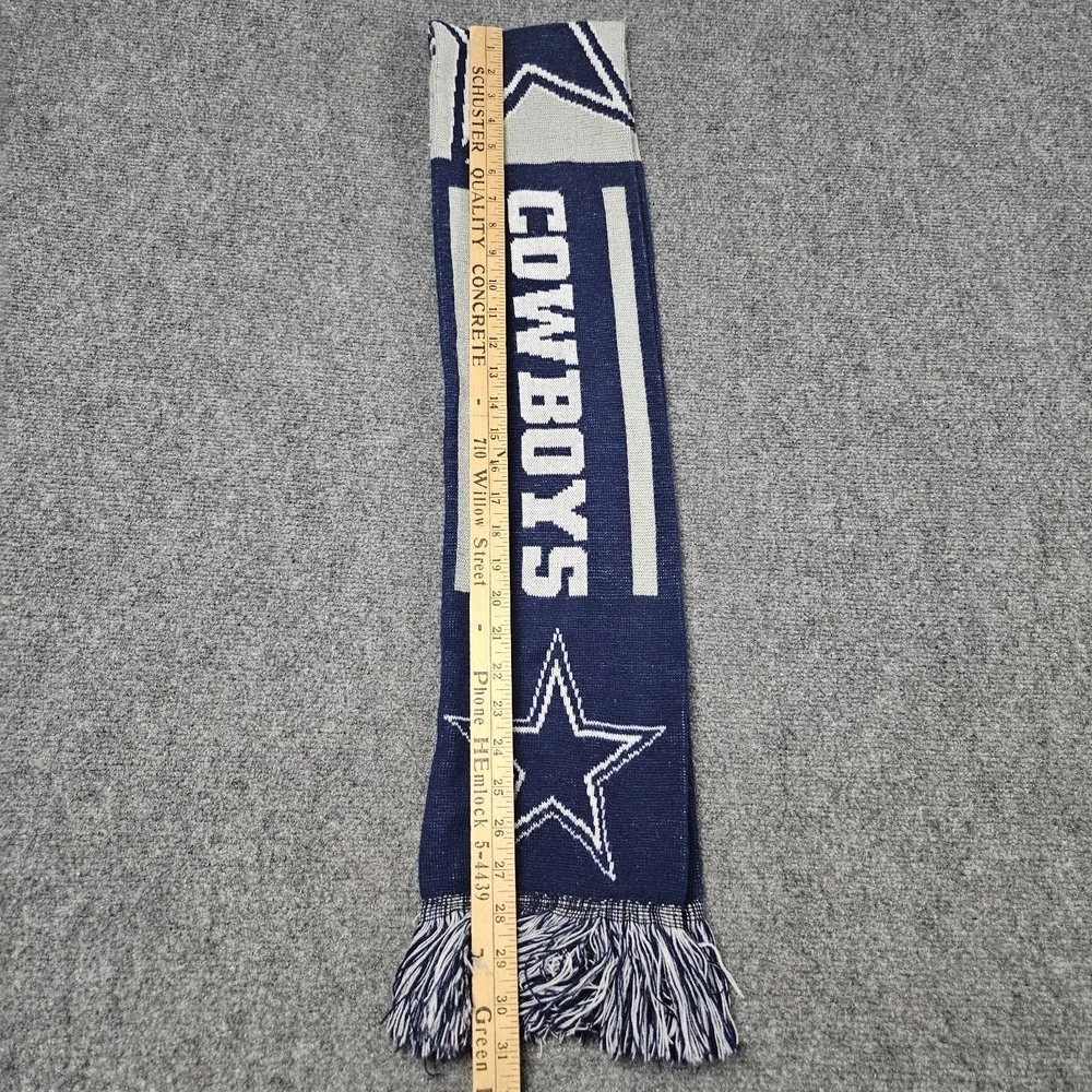 Dallas Cowboys Scarf Blue Knit Star Logo NFL Fan Gear Texas Football Team Spirit